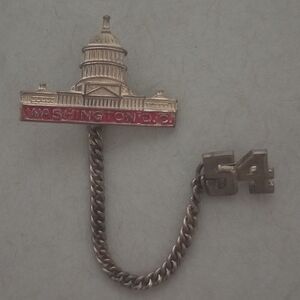 Washington D.C. Capitol Building Pin with Chain